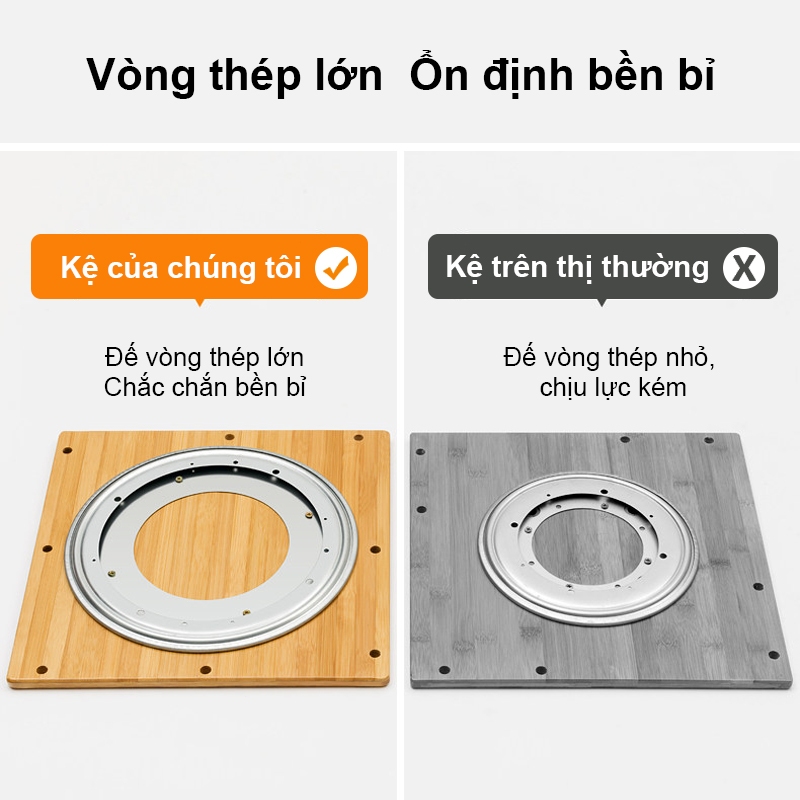 Tủ Kệ Sách Bằng Tre Tự Nhiên  Thiết Kế Tối Giản Chất Liệu Tự Nhiên Xoay 360° Kệ Đa Năng Để Sách