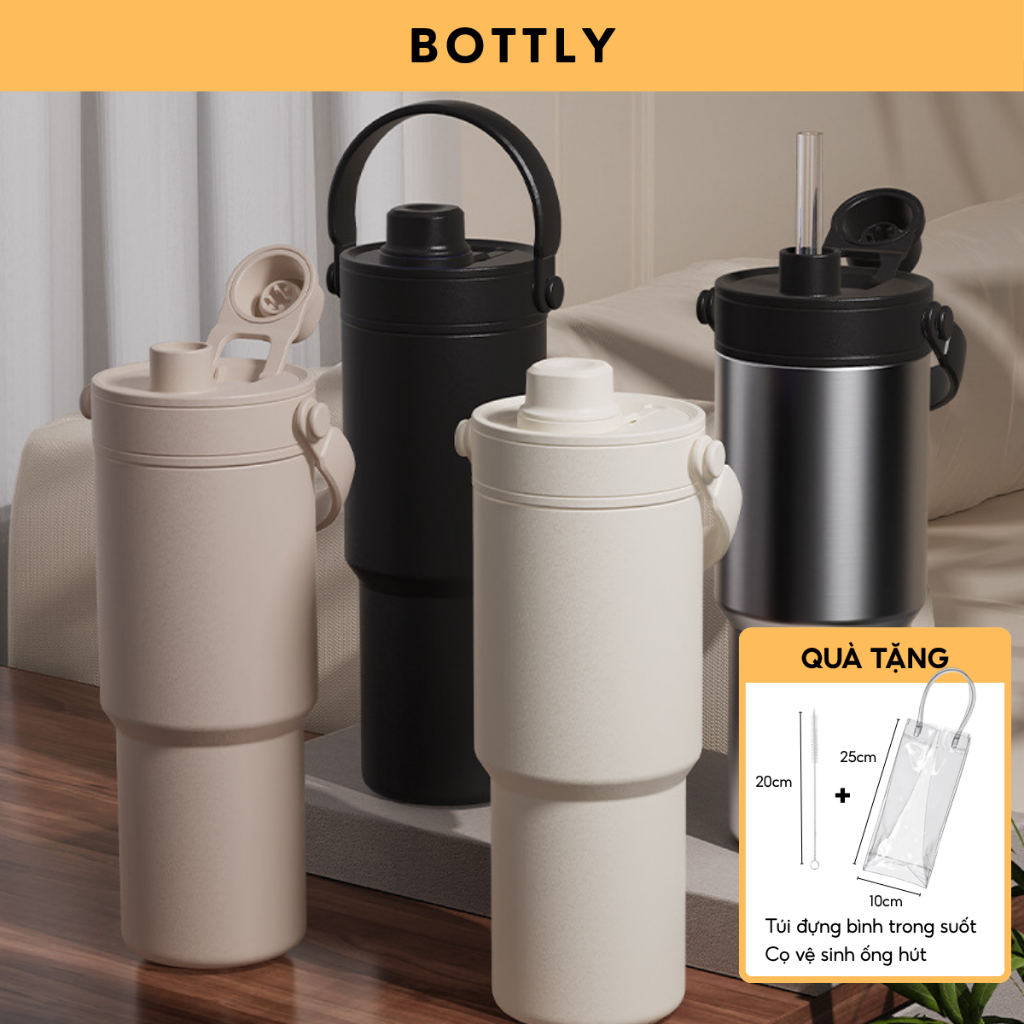 Ly giữ nhiệt khắc tên Simple 735ml inox 316 lõi tráng sứ cao cấp, sang trọng, giữ nhiệt 8-12h