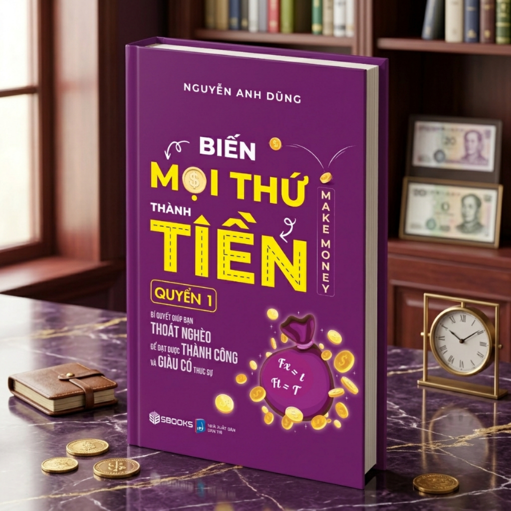 Boxset 4 Cuốn Biến Mọi Thứ Thành Tiền (Quyển 1+2+3+ 4) - Nguyễn Anh Dũng - SBOOKS