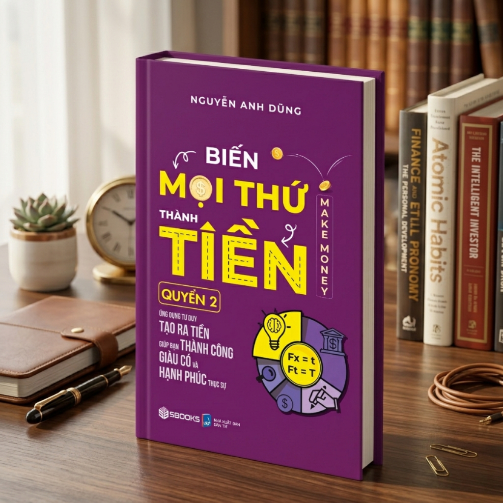 Boxset 4 Cuốn Biến Mọi Thứ Thành Tiền (Quyển 1+2+3+ 4) - Nguyễn Anh Dũng - SBOOKS
