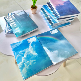 (XẤP 10 Tờ SẴN BÌA KIẾNG) Giấy bao tập, Giấy bao vở, Bao sách chủ đề Bầu Trời  | by Winwin