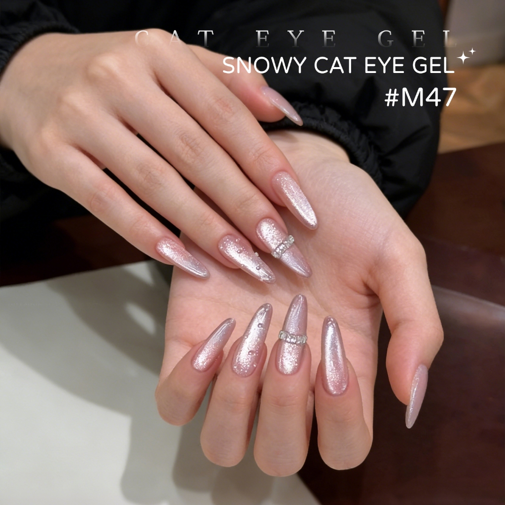 XEIJAYI 10ml - Sơn móng tay dạng gel màu hồng đào nude, hiệu ứng mắt mèo, bền màu và thời trang, hoàn hảo cho mùa xuân.