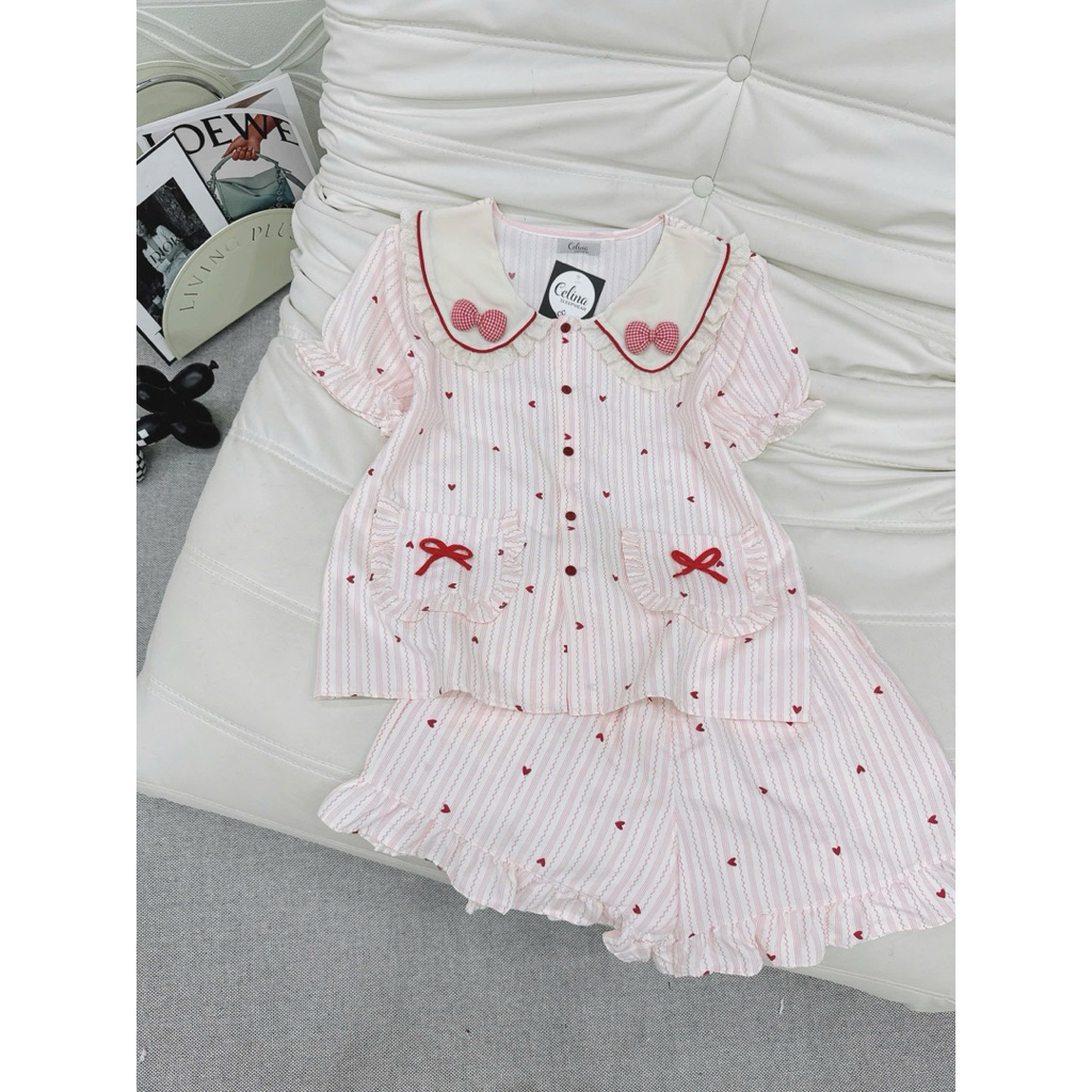 Bộ Đùi Đũi Đính Nơ Cổ Xinh 40-60kg
