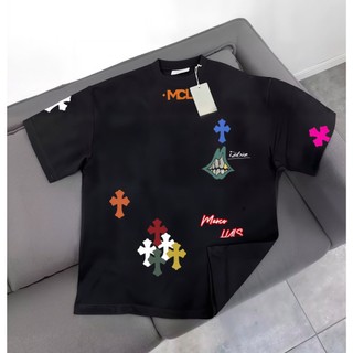 Set Bộ Thể Thao Hè Phối Nhiều Chữ Thập Màu Sắc , Bộ Quần Áo Ngắn Tay Chất Liệu Nỉ Ngoại Mềm Mịn Thấm Hút Mồ Hôi Cực Tốt