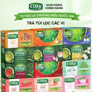 Trà Túi Lọc Cozy Có Đủ Các Mùi Hộp 25 Gói Trà pha chế trà trái cây