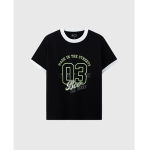 Áo Thun BOO Ringer Tee In Họa Tiết 03 Dành Cho Nữ Màu Sắc Trẻ Trung Chất Liệu Thấm Thoáng Mát, Thấm Hút Mồ Hôi