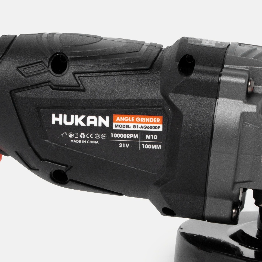 Máy cắt mài góc dùng pin HUKAN G1-AG6000P, Chân pin phổ thông, Chống sốc đá, Chống khởi động lại