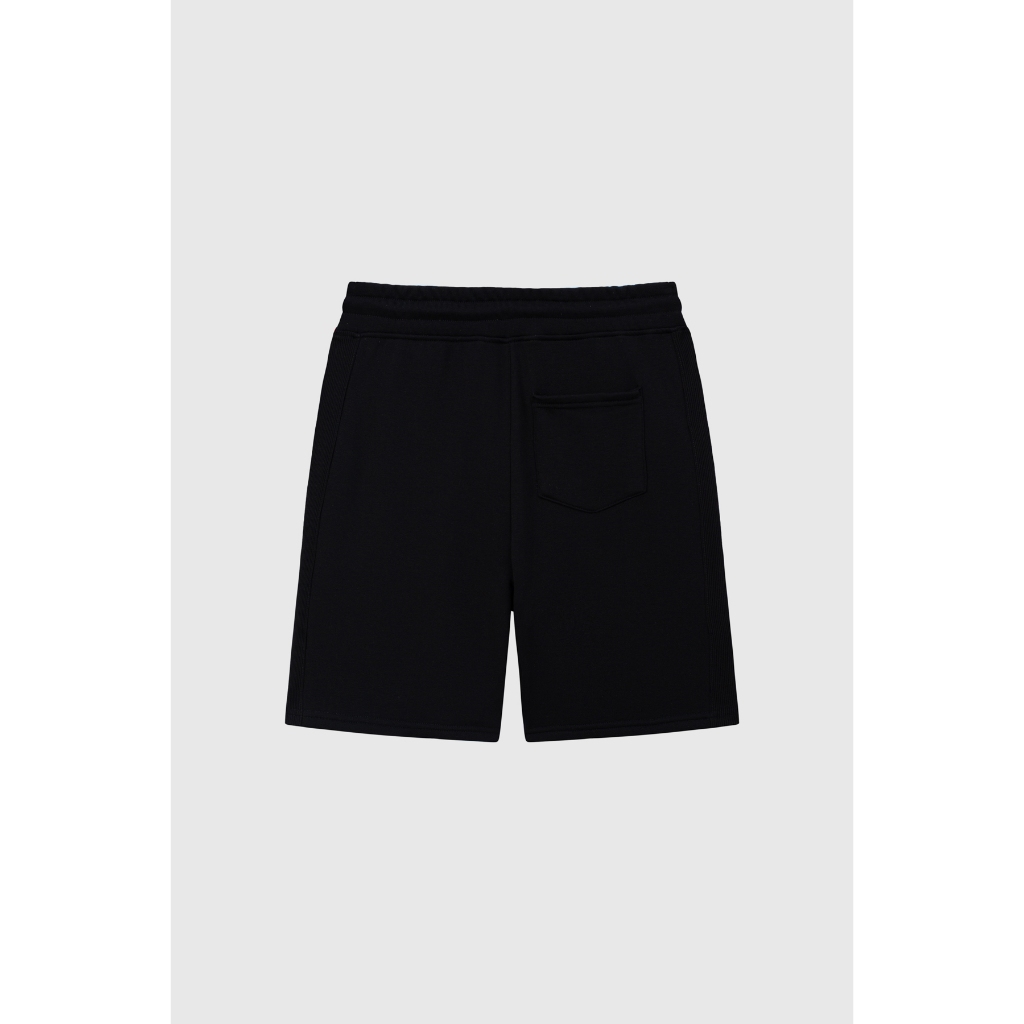 Quần Short Nỉ Nam BOO Bermuda Phối Bo Rib In Graphic 03 Chất Liệu nỉ da cá