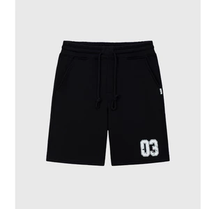 Quần Short Nỉ Nam BOO Bermuda Phối Bo Rib In Graphic 03 Chất Liệu nỉ da cá