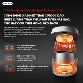 Nồi Cơm Điện Bear RC-4H40Y Dung Tích 1.5L Công Suất 800W, Nấu Nhanh Tiết Kiệm Điện Hiệu Quả - Haatz Online