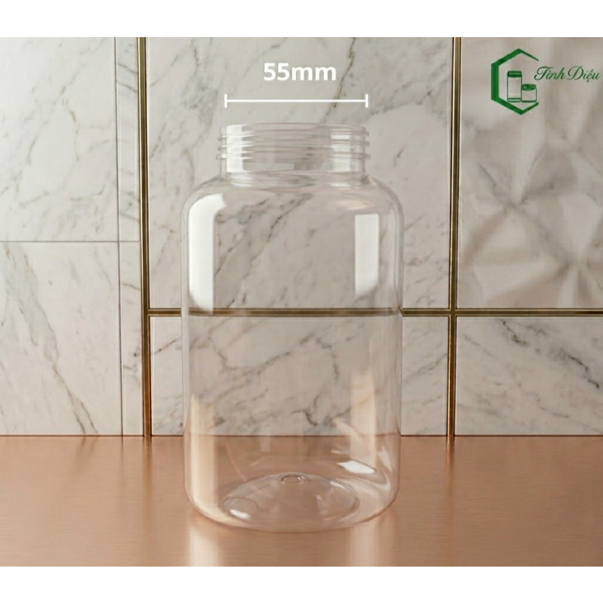 [Sỉ Tận Xưởng] Set 25 Chai Nhựa PET Tròn Trong Dày 210-650ml Nắp Nhôm Đựng Trà Sữa Nước Ép Cafe