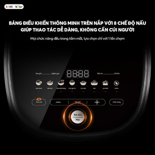 Nồi Cơm Điện Bear RC-4H40Y Dung Tích 1.5L Công Suất 800W, Nấu Nhanh Tiết Kiệm Điện Hiệu Quả - Haatz Online