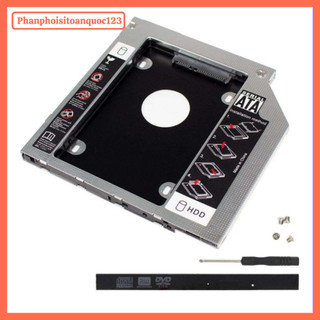 Caddy Bay FB SATA III 9.5mm/12.7mm – Giá Đỡ Gắn Thêm Ổ Cứng SSD HDD Cho Laptop Thay Ổ DVD nhôm nguyên khối