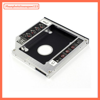 Caddy Bay FB SATA III 9.5mm/12.7mm – Giá Đỡ Gắn Thêm Ổ Cứng SSD HDD Cho Laptop Thay Ổ DVD nhôm nguyên khối
