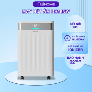 Máy Hút Ẩm Nhập Khẩu Fujihome DH16NW- Công suất hút 16 Lít/ngày, Nhỏ Gọn, Di Động, Dễ Dùng