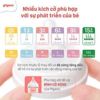 Núm Ty Softouch Pigeon Siêu Mềm Mới (2 cái/vỉ) - Mua 2 Giảm 40%