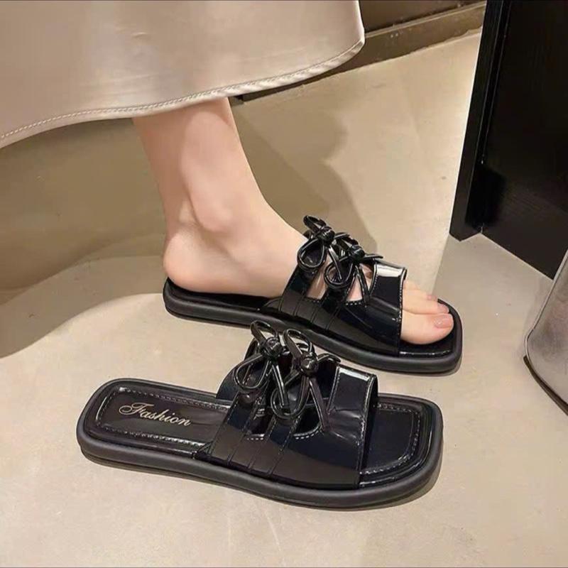 Dép Lê Nữ Đế Bệt 2 Nơ Sang Chảnh