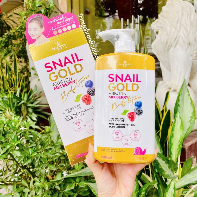 Dưỡng thể Snail Gold Chính hãng Thái Lan Arbutin mix Berry Body Lotion