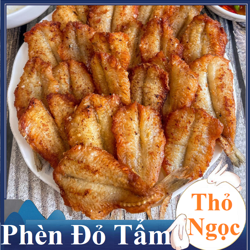 KHÔ CÁ PHÈN XẺ ĐỎ TẨM VỊ NGỌT CHIÊN – GIÒN RỤM, ĂN LÀ GHIỀN- SONG NGỌC FOOD