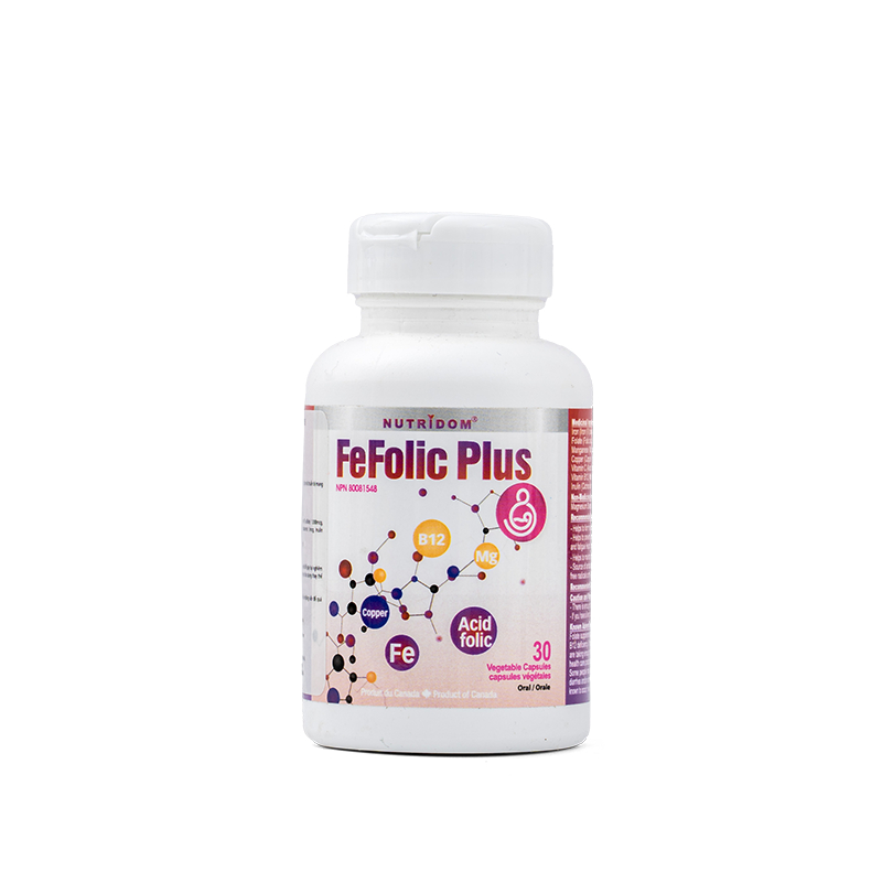 [CHÍNH HÃNG] Viên bổ máu FeFolic Plus, Hỗ Trợ Bổ Sung Sắt, Acid FoLic, Ngừa Thiếu Máu Do Thiếu Sắt
