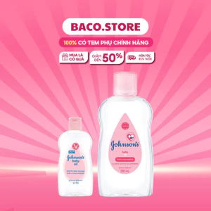 Dầu mát xa dưỡng ẩm cho bé Johnson's baby oil 50ml
