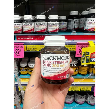 (Đủ Bill Úc) Viên Uống Bổ Tim Blackmores Super Strength CoQ10 300mg - Hỗ Trợ Hệ Tim Mạch Khỏe Mạnh, Chống Oxy Hóa
