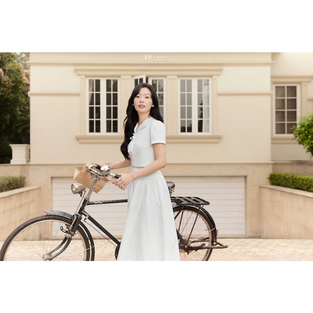 Set Áo Dáng Croptop 2T21.2602, Chân Váy Xòe Nhún Tầng 4L06.2602, Set Đồ Nữ Công Sở Thanh Lịch, Bộ Đồ Nữ Nàng Thơ By JM