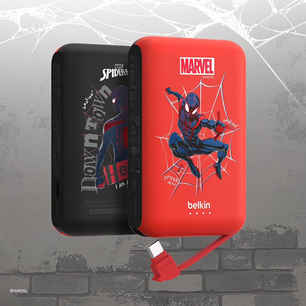 Pin sạc dự phòng Belkin Boost Charge 10.000mah Phiên Bản Giới Hạn MARVEL sạc nhanh 20W PD kèm dây cáp type C | BigBuy360 - bigbuy360.vn