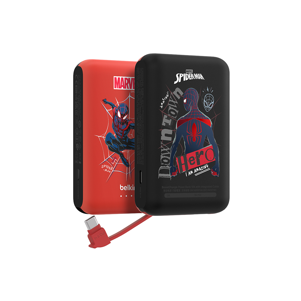 Pin sạc dự phòng Belkin Boost Charge 10.000mah Phiên Bản Giới Hạn MARVEL sạc nhanh 20W PD kèm dây cáp type C | BigBuy360 - bigbuy360.vn