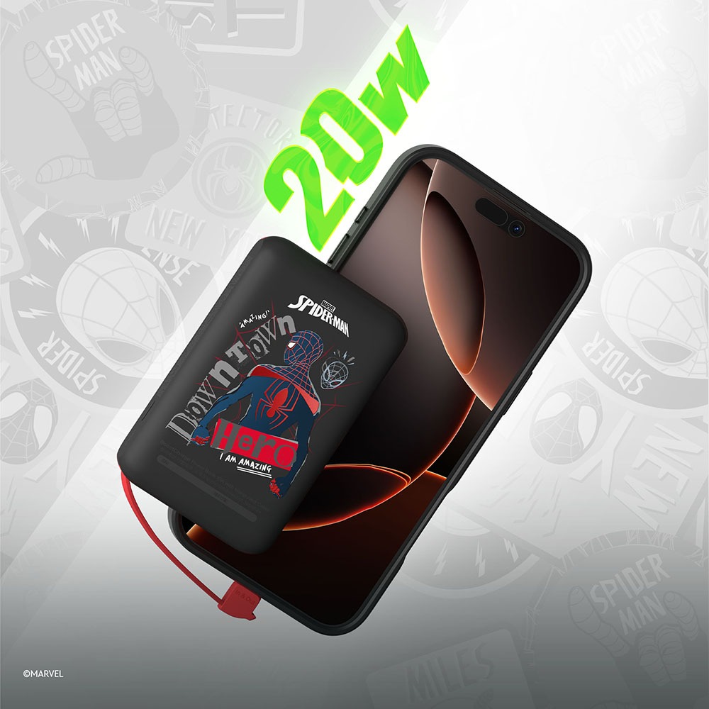 Pin sạc dự phòng Belkin Boost Charge 10.000mah Phiên Bản Giới Hạn MARVEL sạc nhanh 20W PD kèm dây cáp type C | BigBuy360 - bigbuy360.vn