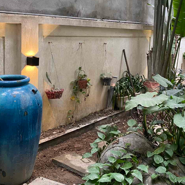 Đèn tường LED hắt 2 đầu EVA SY-02 lắp trong nhà, ngoài trời phong cách hiện đại bảo hành 12 tháng