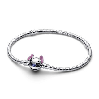Vòng Tay Bạc Disney x Pandora Khóa Stitch Xanh