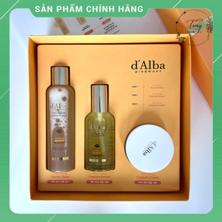 Set Dưỡng Da D'Alba Vita Toning 3 Món (Toner 180ml+Serum 100ml+Kem Dưỡng 55g) | Dưỡng da căng mịn