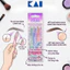Set 3 Dao cạo lông mày lưỡi thép có màng bảo vệ Kai Can For Women Eyesbrow kèm nắp nhựa bảo vệ