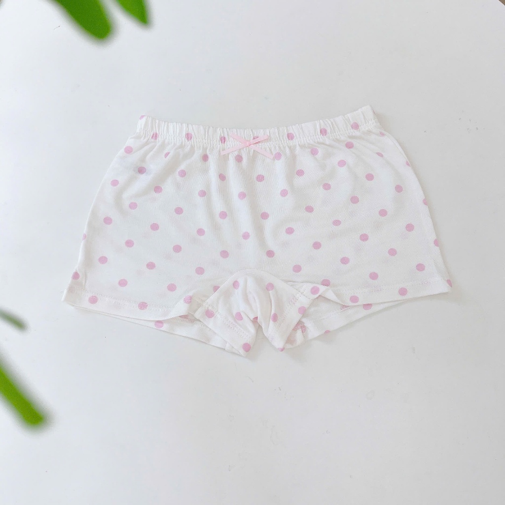 Quần chip đùi bé gái 95% Modal sợi Sồi Lá Homewear A392, combo 3 quần lót trẻ em gái cinnamorol