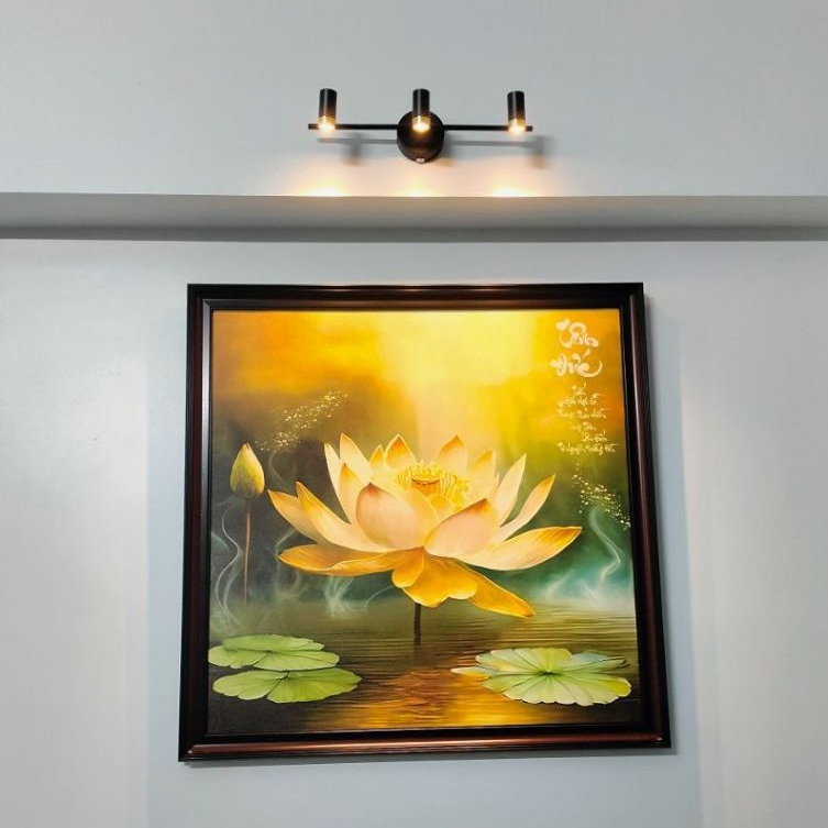 Đèn soi tranh, rọi gương 3 bóng led EVA AP8110-3 BK công suất 9W bảo hành 12 tháng