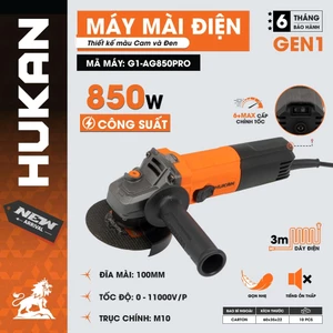 Máy mài góc G1-AG850PRO công suất 850W, Chỉnh tốc 6+MAX cấp - Máy cắt cầm tay lõi đồng 100%