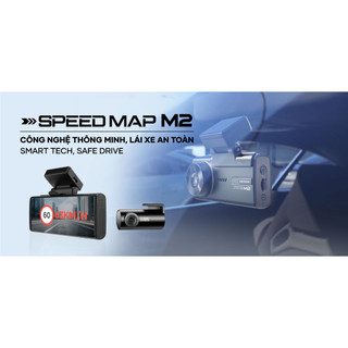 VIETMAP SPEEDMAP M2 Hiển thị tốc độ giới hạn, màn hình IPS 4 inch, Xem online qua App Tặng nguồn ACC