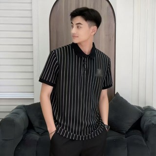 Áo sơ mi Polo nam ngắn tay, thiết kế khâu sọc phong cách trẻ trung nam/nữ được làm từ vải polyamide spandex chất lượng