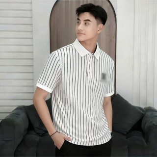 Áo sơ mi Polo nam ngắn tay, thiết kế khâu sọc phong cách trẻ trung nam/nữ được làm từ vải polyamide spandex chất lượng