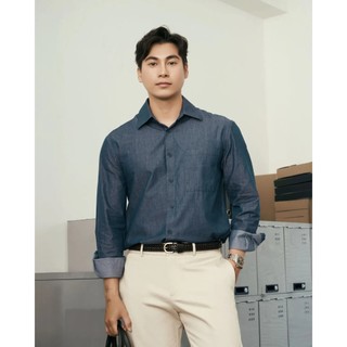 Áo Sơ Mi Nam Cotton Tay Dài Form Regular - ROUTINE 10S25SHL034