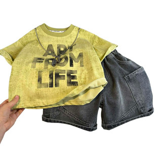 Set đồ bé trai ngắn tay chất thun lạnh thoáng mát, hàng Quảng Châu cao cấp
