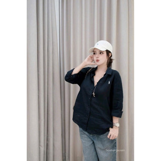 Áo sơ mi thêu logo bassic siêu đẹp l1
