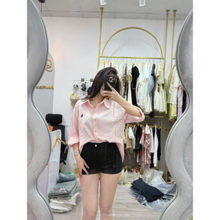 Áo sơ mi thêu logo bassic siêu đẹp l1