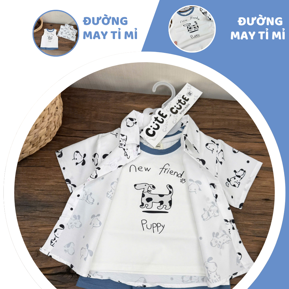[À ƠI SHOP] D33- set 3 ct cộc chó puppy full áo- a111.118