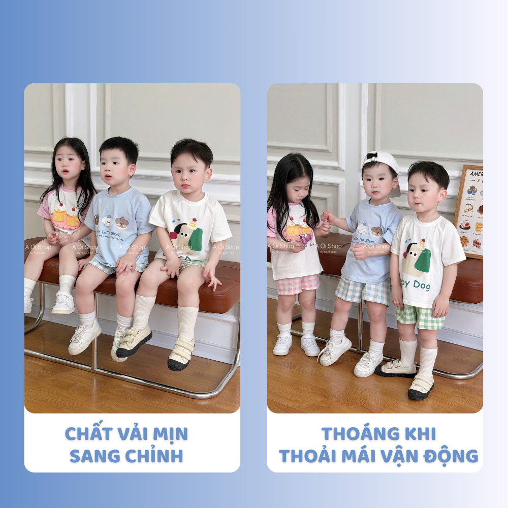 [À ƠI SHOP] K60- set 3 bộ cộc 3 mặt cún life is too - a100.342