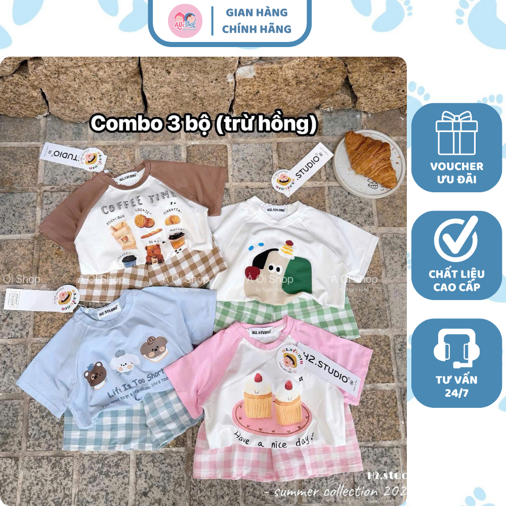 [À ƠI SHOP] K60- set 3 bộ cộc 3 mặt cún life is too - a100.342