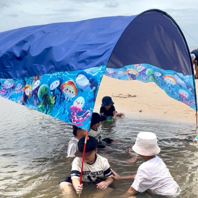 Lều bay đi biển gấp gọn loại CHỐNG UV ĐẶC BIỆT  , TRÁNG BẠC,- CHỐNG NẮNG MẠNH ( trơn hoặc in cánh ngẫu nhiên )