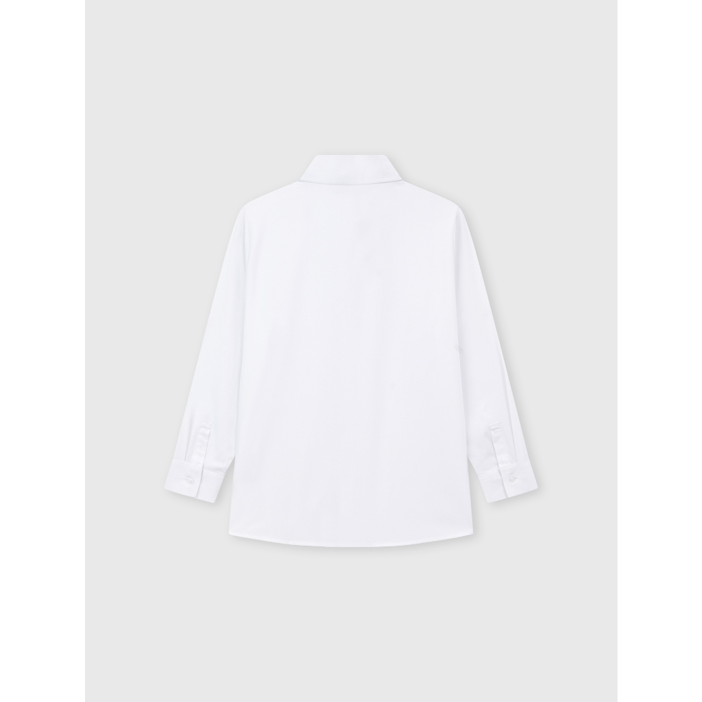 Áo sơ mi unisex trẻ em CANIFA dài tay chất liệu cotton USA 3TH26A002