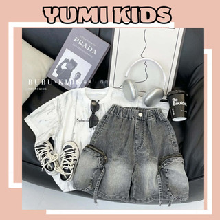 Sét đồ bé trai mùa hè áo thun + quần short cotton mềm mát size  10 - 35kg